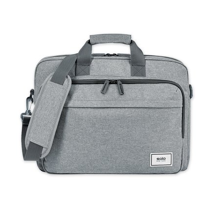 Solo Sustainable Re:cycled Laptop Bag for 15.6in Laptop, 16.25x4.5x12, Gray UBN127-10
